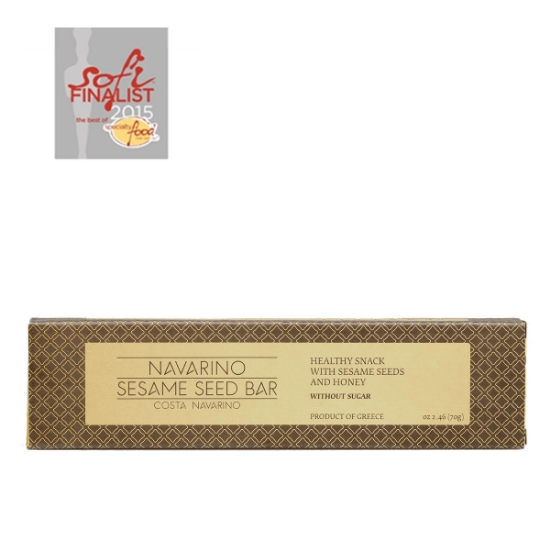 Picture of Sesame Seed Bar with honey  - Pasteli Navarino Icons  70gr