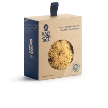 Kalyspongea Natural Sea Honeycomb Sponge - Mediterranean Harvested 4-4.5 Inch | Hand-Selected Hippospongia Communis for Bath, Skincare, and for Childrens