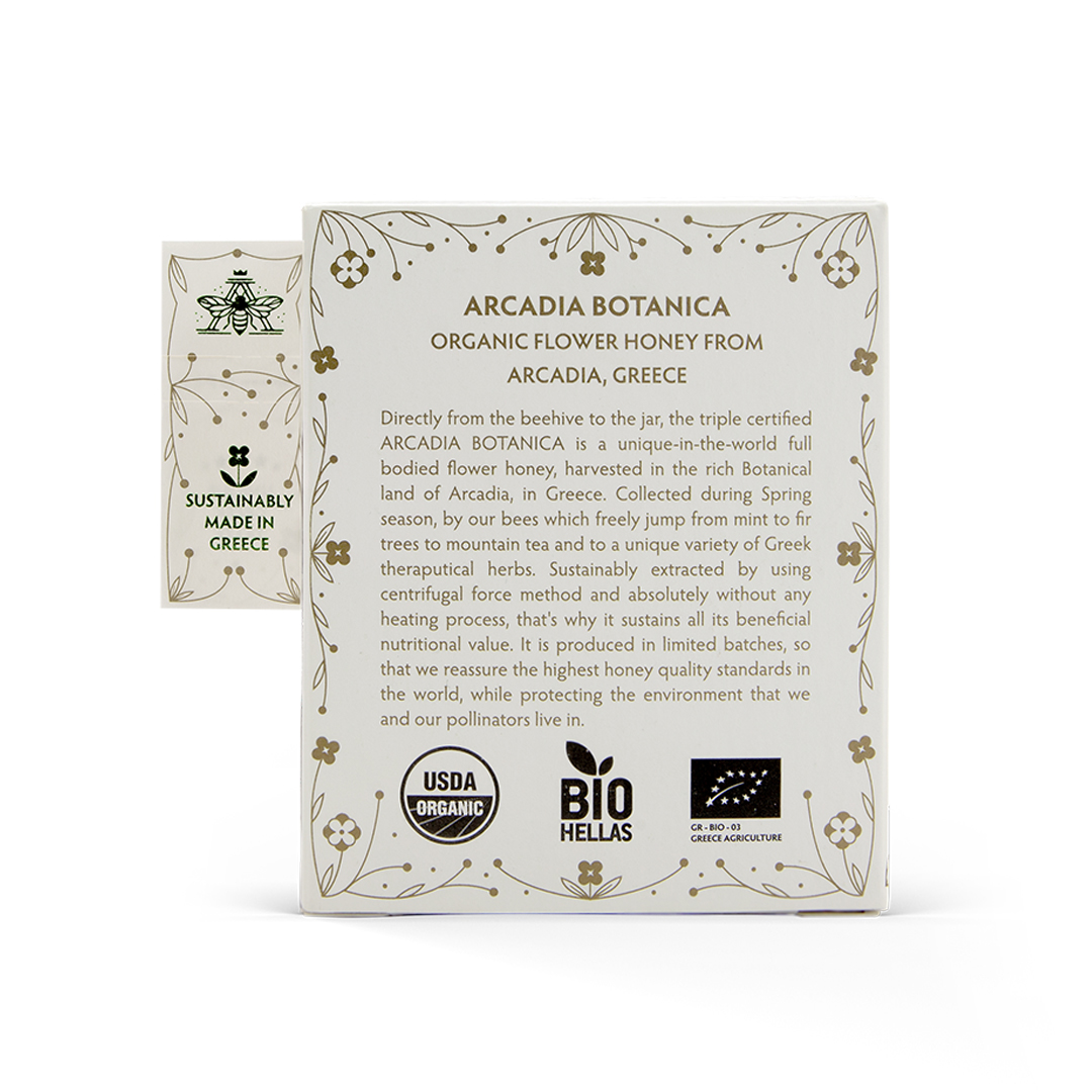 Premium Organic Honey Arcadia Botanica Limited Production 325g