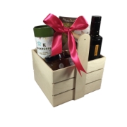 Christmas Wooden Gift Basket IV