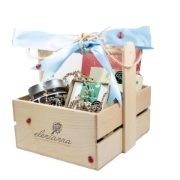 Greek Easter Flavors Wooden Gift basket