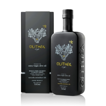 Olithea Premium High Polyphenol EVOO – 500ml Corfu Lianolia | Award-Winning Organic Greek Extra Virgin Olive Oil,  Cold Extracted, Health Claim Certified