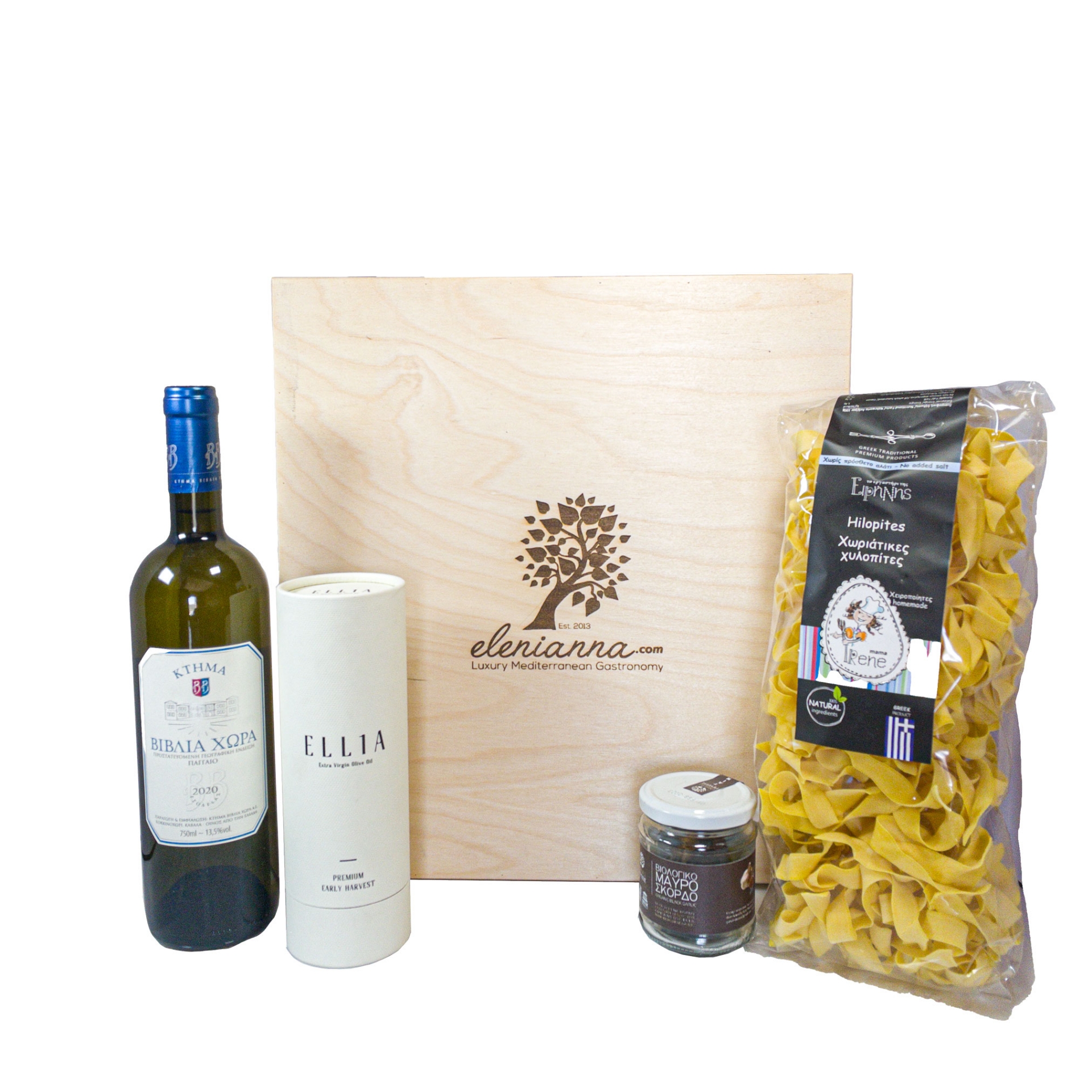 Village of Greece Wooden Gift Box Authentic Greek Village of Greece