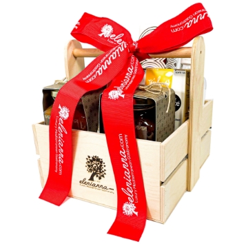 Kalimera with love Wooden Gift Basket Kalimera with love Wooden Gift Basket