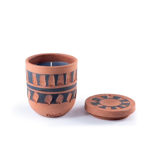 Art Handmade Pottery Scented Candle - Chios Orange Grove