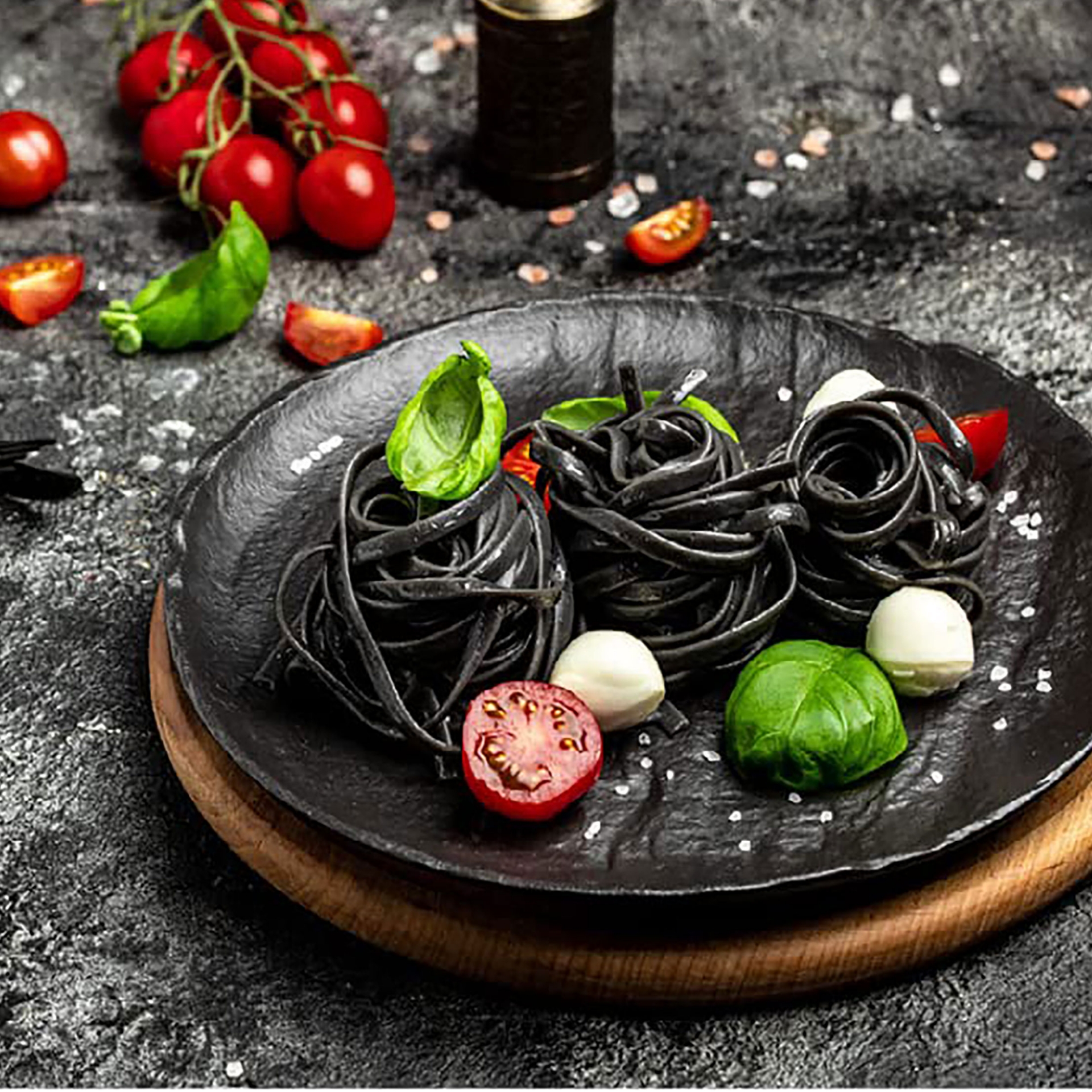 Organic Black Squid Ink Fettuccine di Campofilone 250g Marcozzi. 100