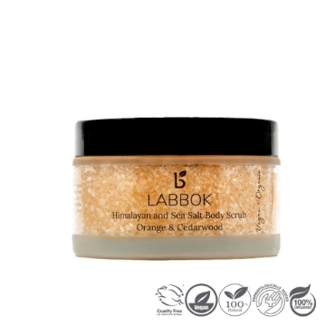 Labbok Double Salt Body Scrub Orange and Cedarwood 200ml Labbok Double Salt Body Scrub Orange and Cedarwood 200ml