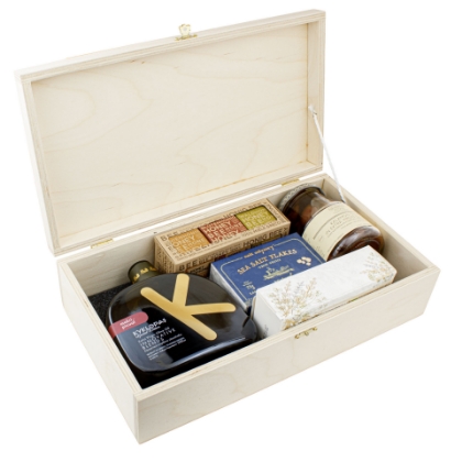 A Unique Gift of Greece in a Wooden Gift Box