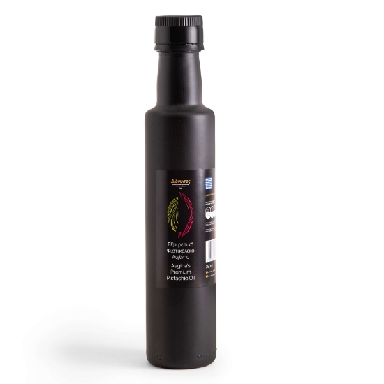Experience the essence of Greece with Aegina's Premium Pistachio Oil.