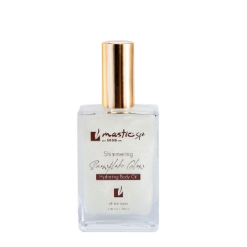 Snowflake Glow Shimmering Hydrating Body Oil with Mastic & Olive