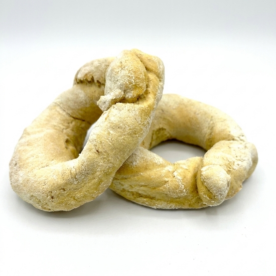 Traditional Cretan Paximadi Rusks 280g by Xilofournos Mistrakis on a clean ecommerce background