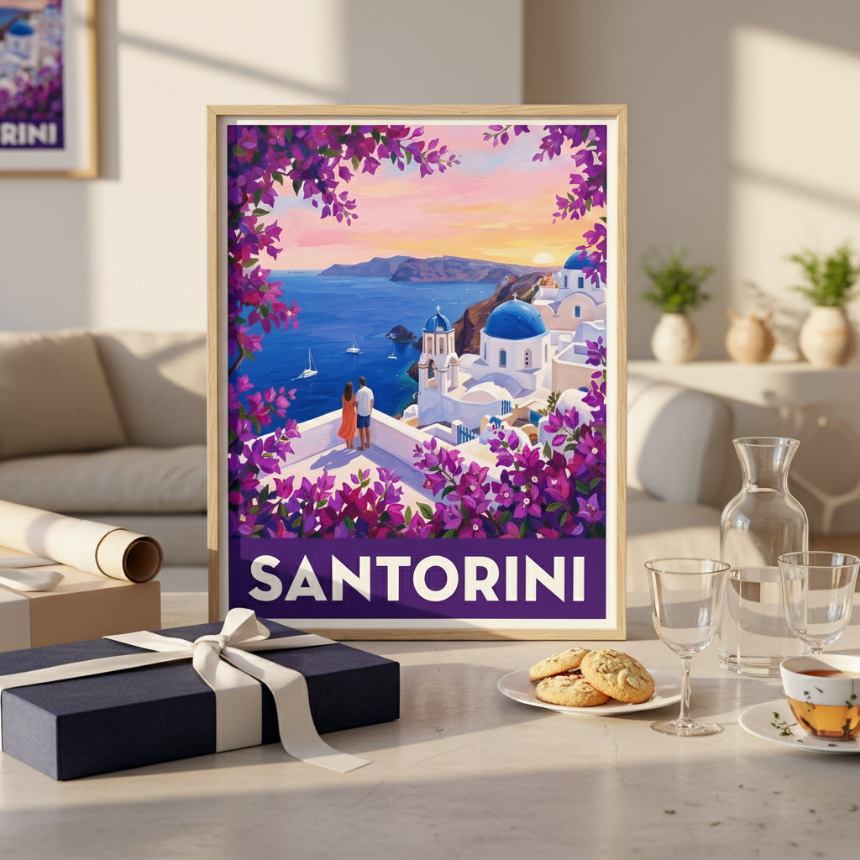 The Enduring Legacy: Greek Landscape Art Prints as Statements of Luxury and Heritage