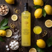 Lazaris Limoncello - Lemon Liqueur, 500ml on a clean studio background