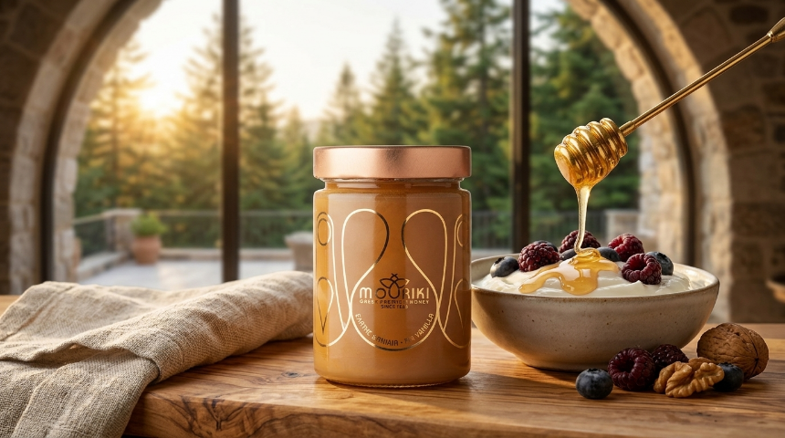The Essence of Elatis: Discovering Mouriki Pure Fir Vanilla Honey for Holistic Mediterranean Wellness