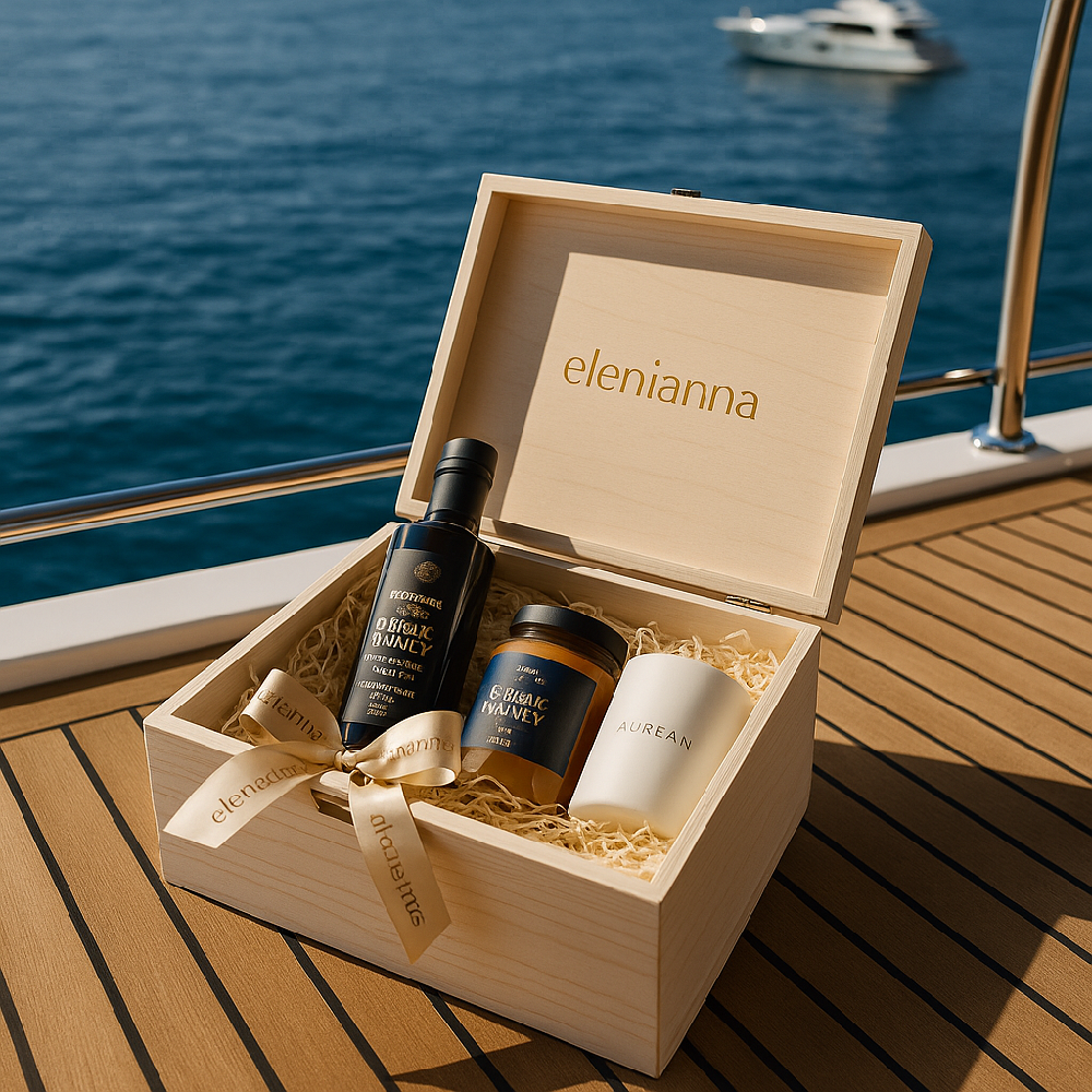 Luxury Greek Gift Box on Yacht